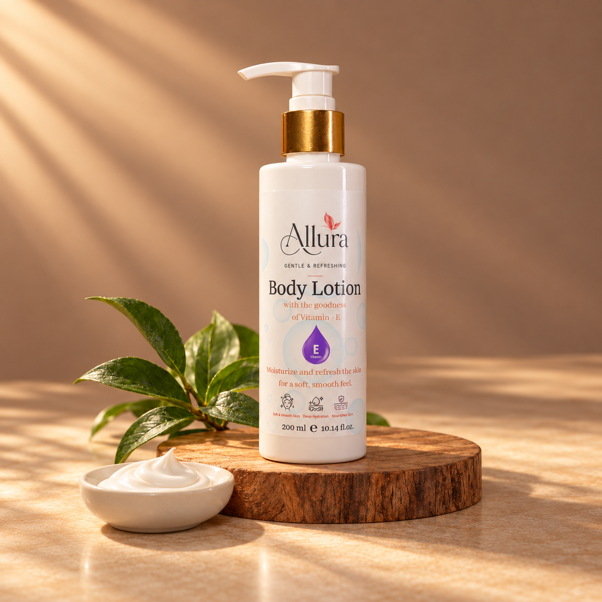 Allura Vitamin E Body Lotion – Deep Hydration & Soft Smooth Skin | 200 ml