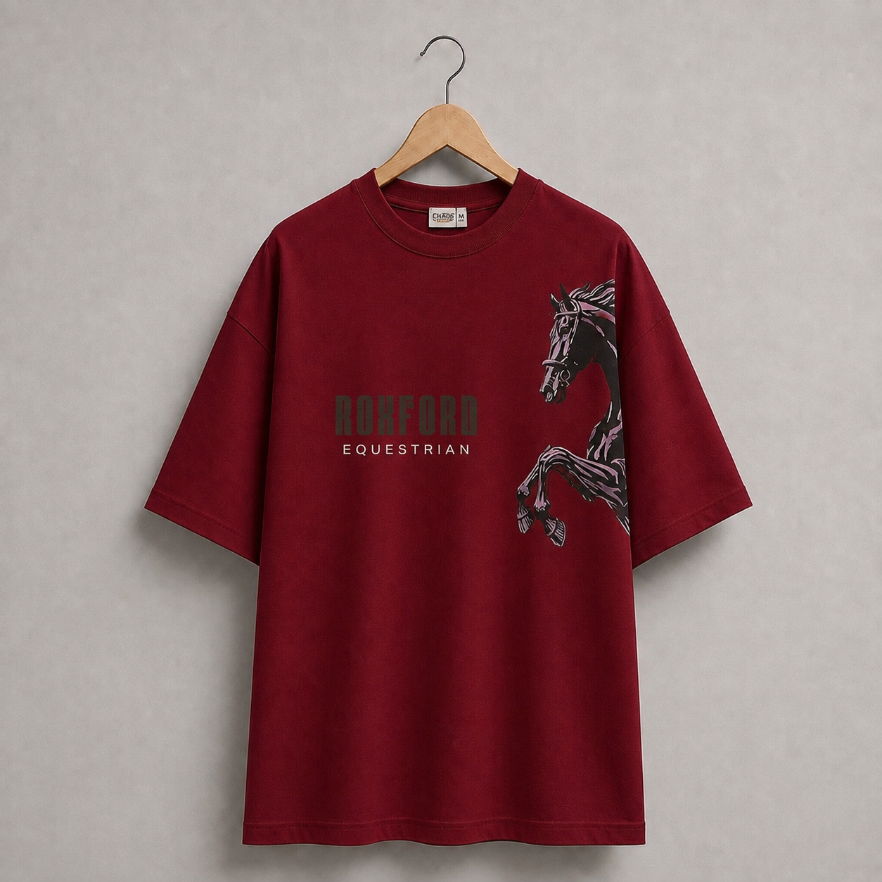 FASHINO WORLD Men's Brown Oversized Graphic Printed T-Shirt | Premium Cotton Blend | Half Sleeve | Round Neck