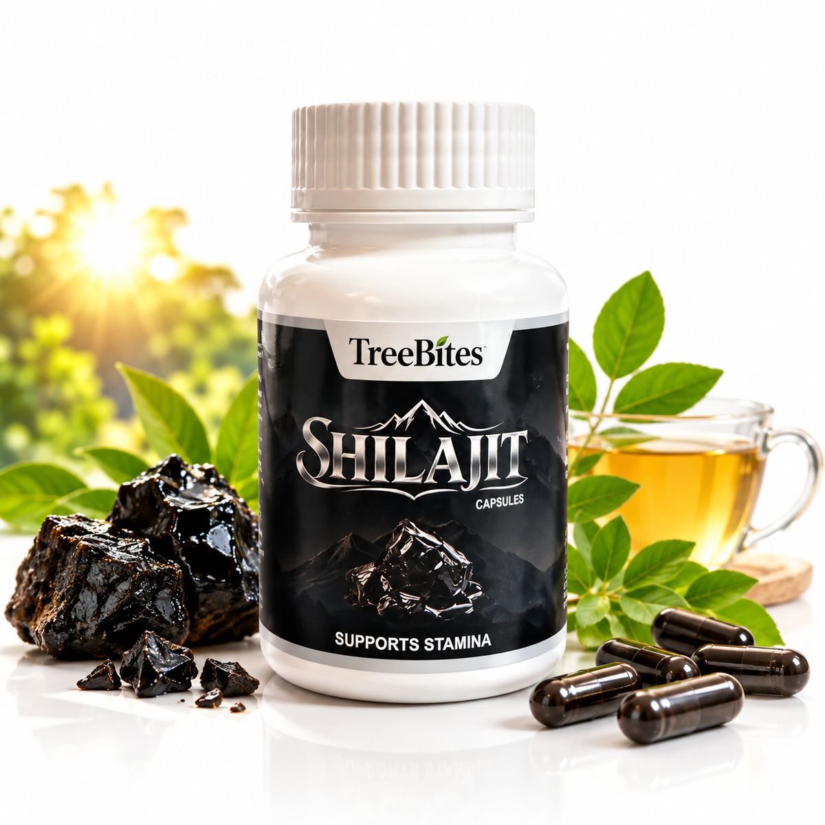 TreeBites Shilajit Capsules – 30 Capsules | Natural Wellness Supplement