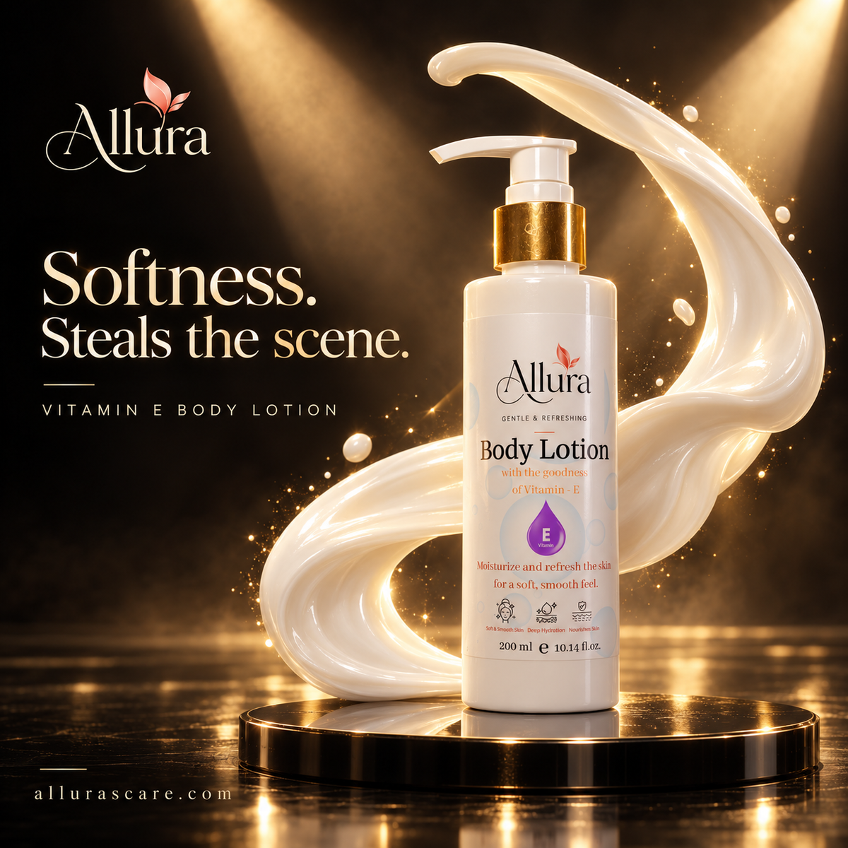 Allura Vitamin E Body Lotion – Deep Hydration & Soft Smooth Skin | 200 ml