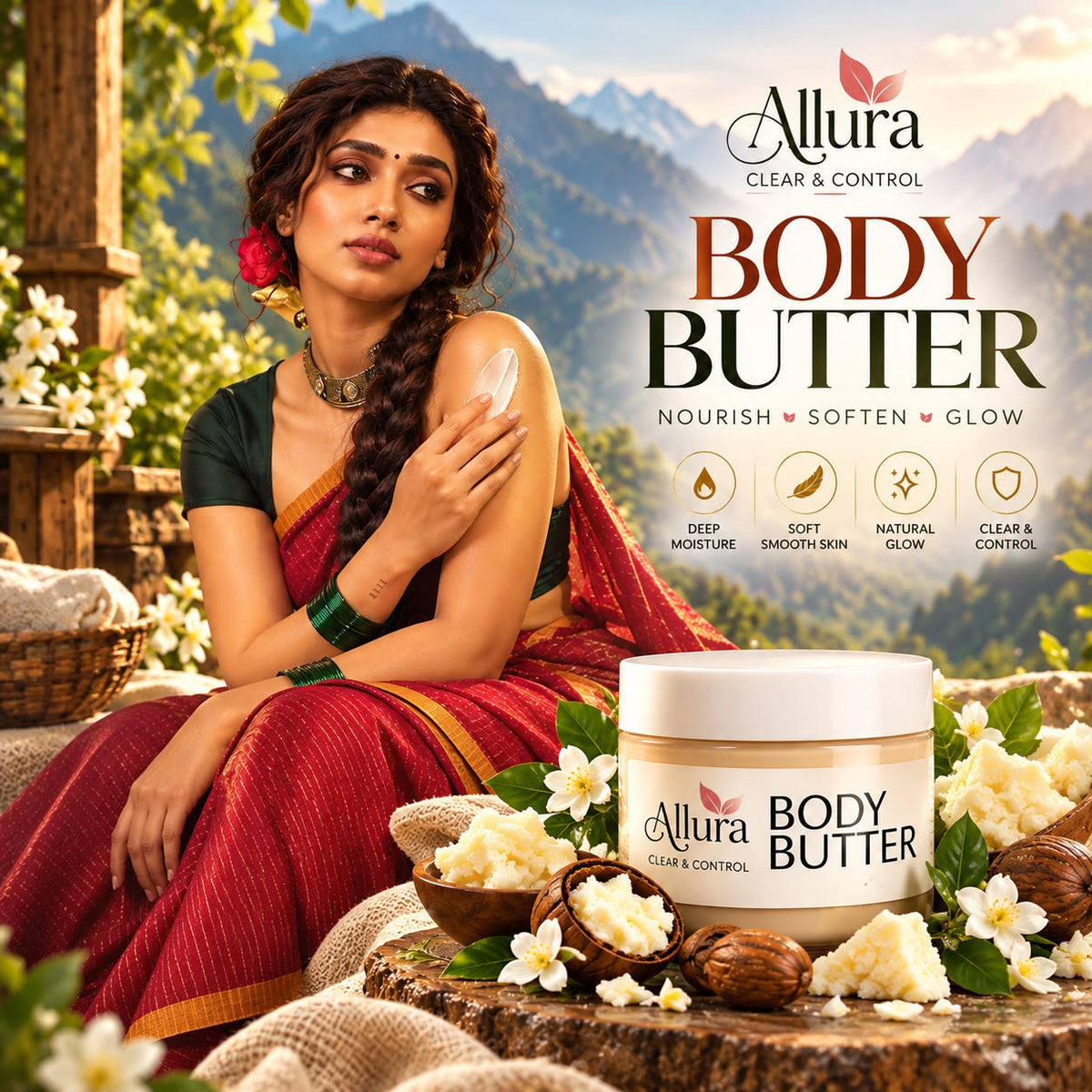 Allura Body Butter – Deep Moisturizing Body Cream for Soft & Smooth Skin | 200 g
